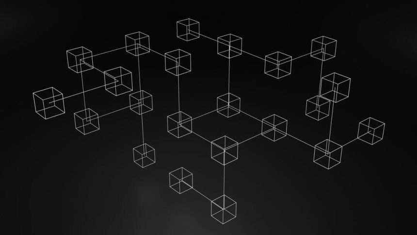 représentation de la blockchain par des cubes reliés entre eux